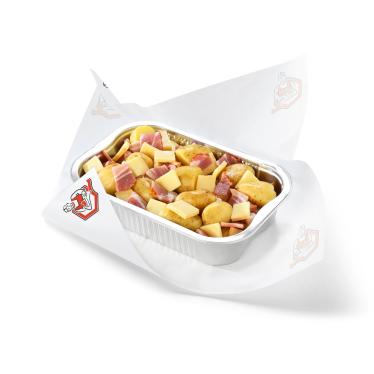 Poelée de pommes de terre/fromage raclette/ lardons (±750g)