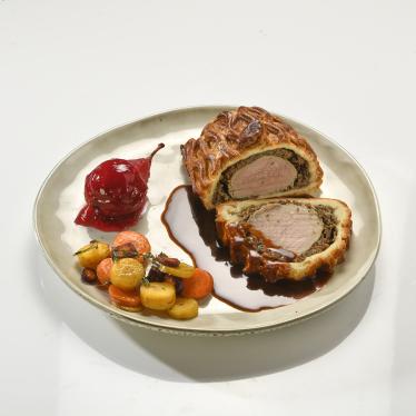 Filet de veau Wellington, sauce Porto (± 2 à 3 personnes)