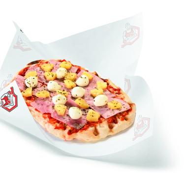 Pinsa au jambon et ananas (±500g)